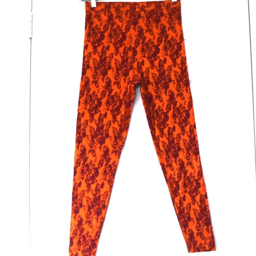 Jean Paul Gaultier Femme Skinny Embroidered Pants Floral Pattern Vintage Size 42